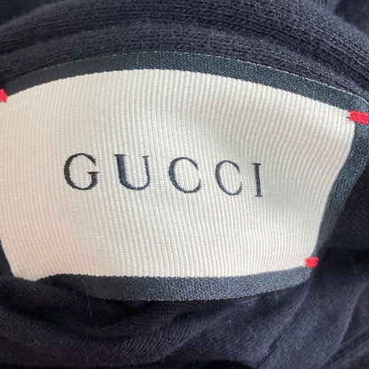 Gucci Tennis Flora Print Reversible Sweatshirt Cardigan Black