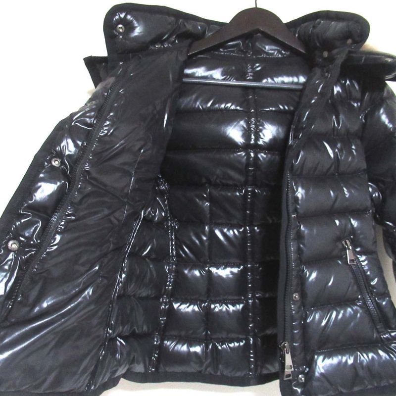 Moncler Armoise Mini Patch Luc'n Hoodie Down Jacket Black 00
