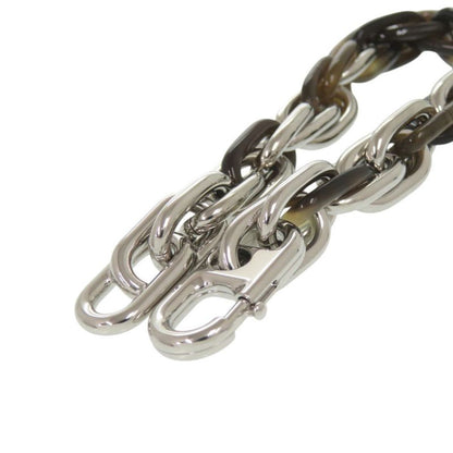 Hermes Amarage Bracelet Buffalo Horn Metal Brown Silver-brown