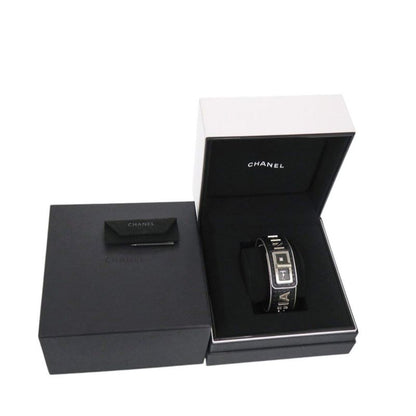 Chanel Code Coco Leather SS Black Dial Quartz Watch