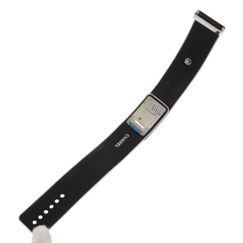 Chanel Code Coco Leather SS Black Dial Quartz Watch