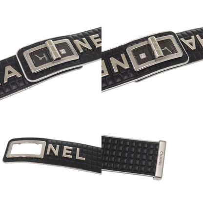 Chanel Code Coco Leather SS Black Dial Quartz Watch