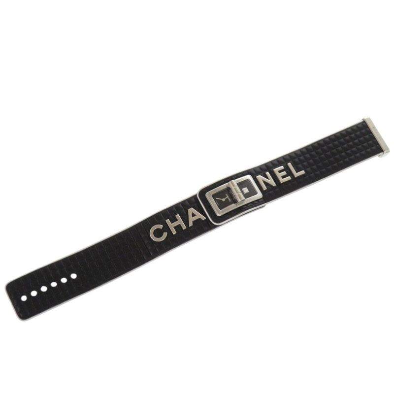 Chanel Code Coco Leather SS Black Dial Quartz Watch