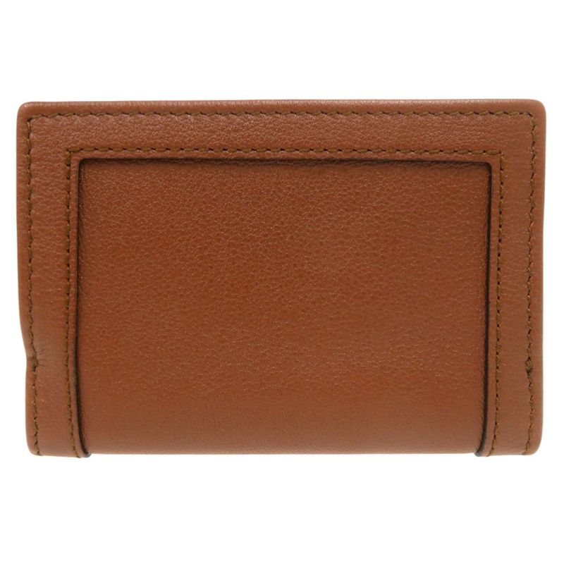 Gucci Diana Bamboo Compact Wallet GG Marmont Gold Leather