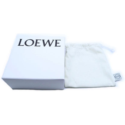 Loewe Anagram Compact Flap Wallet Gray Leather Trifold