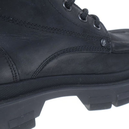 Moncler Hevea City Lace Up Combat Boots Black