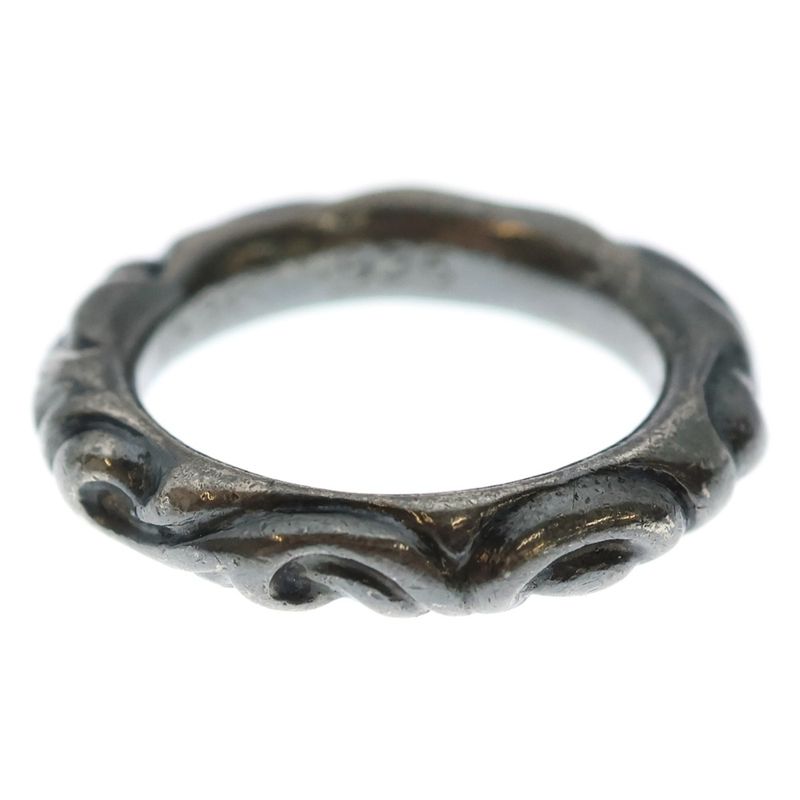 Chrome Hearts Scrl Band Scroll Ring Silver