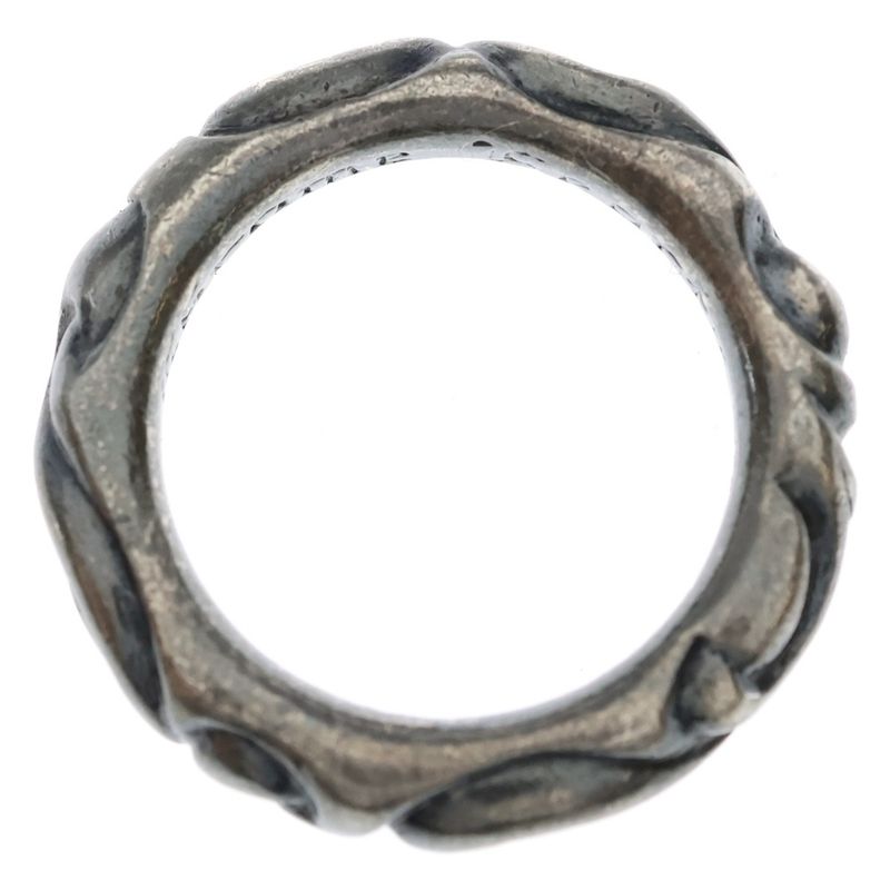 Chrome Hearts Scrl Band Scroll Ring Silver