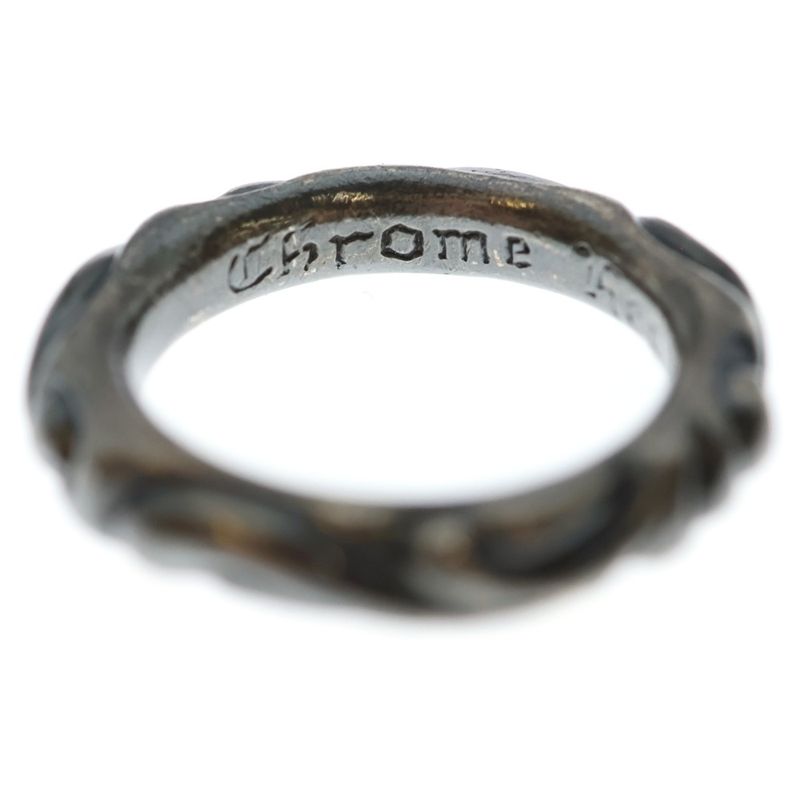 Chrome Hearts Scrl Band Scroll Ring Silver