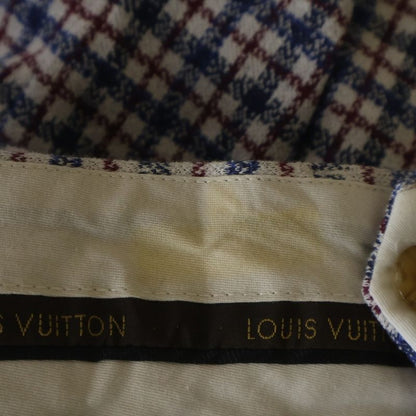 Louis Vuitton Cotton Glen Check Shorts Blue Red Pants Blue-red