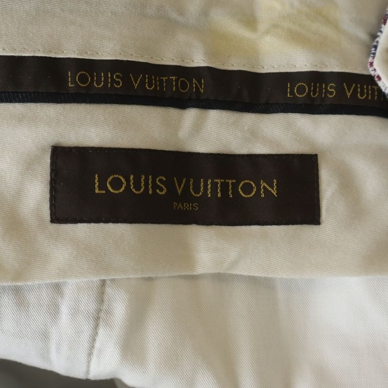 Louis Vuitton Cotton Glen Check Shorts Blue Red Pants Blue-red