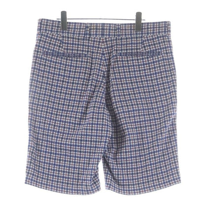 Louis Vuitton Cotton Glen Check Shorts Blue Red Pants Blue-red