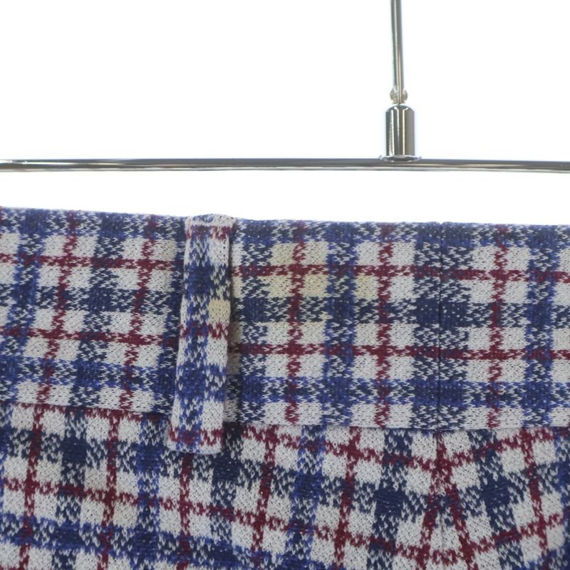 Louis Vuitton Cotton Glen Check Shorts Blue Red Pants Blue-red