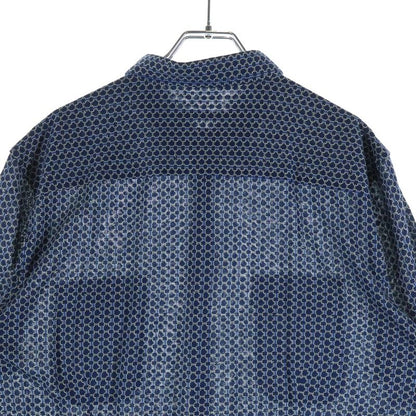 Gucci Silk Work Shirt Short Sleeve Top Button Down All Over
