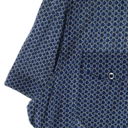 Gucci Silk Work Shirt Short Sleeve Top Button Down All Over