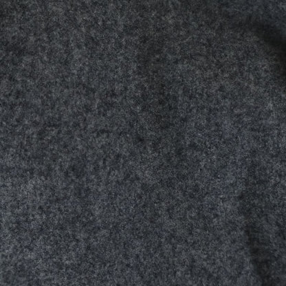 Moncler Long Sleeve Wool Shirt with Logo Patch Gray
