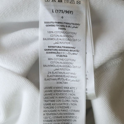 Gucci GG Embossed Logo Cotton Pullover Sweatshirt Hoodie White Sweater