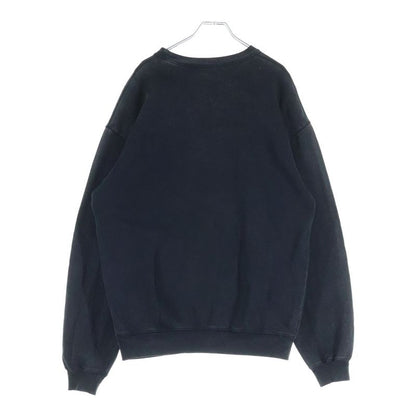 Balenciaga BB Interlocking Front Print Crew Neck Long Sleeve T-Shirt Black