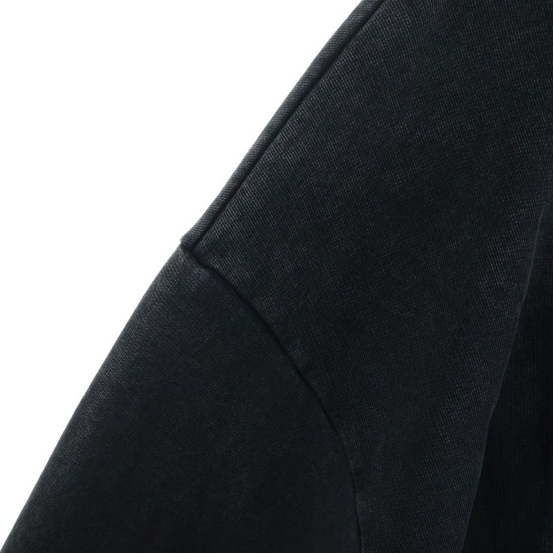 Balenciaga BB Interlocking Front Print Crew Neck Long Sleeve T-Shirt Black