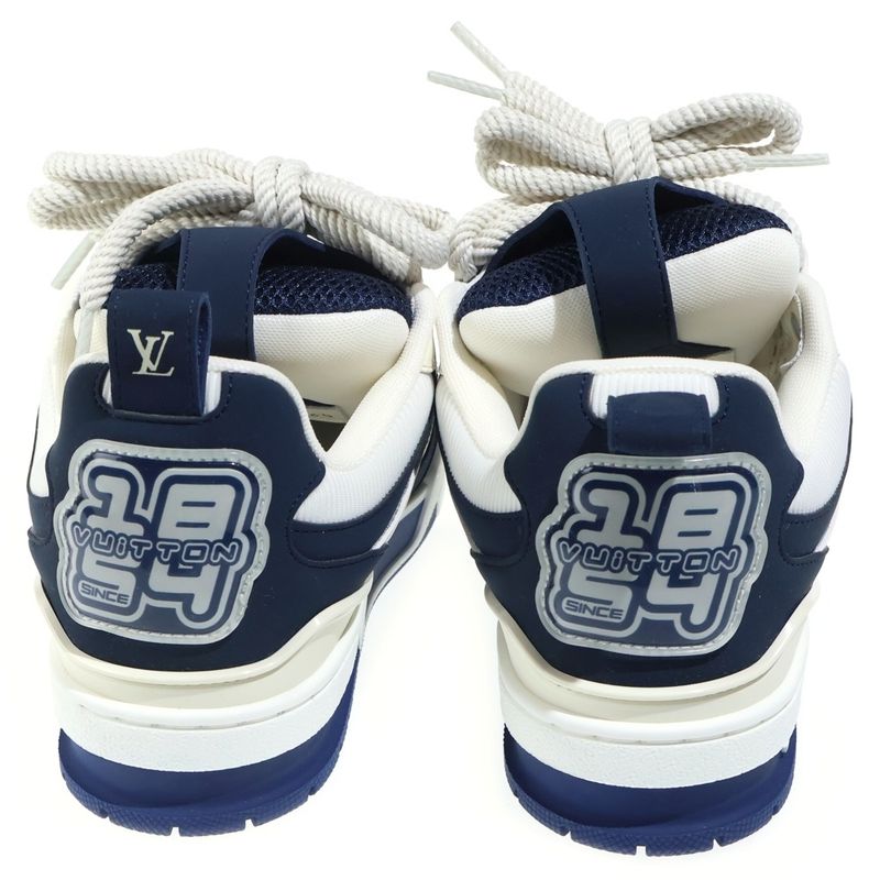 Louis Vuitton LV Skateline Mesh Contrast Low Cut Sneakers Navy White Navywhite