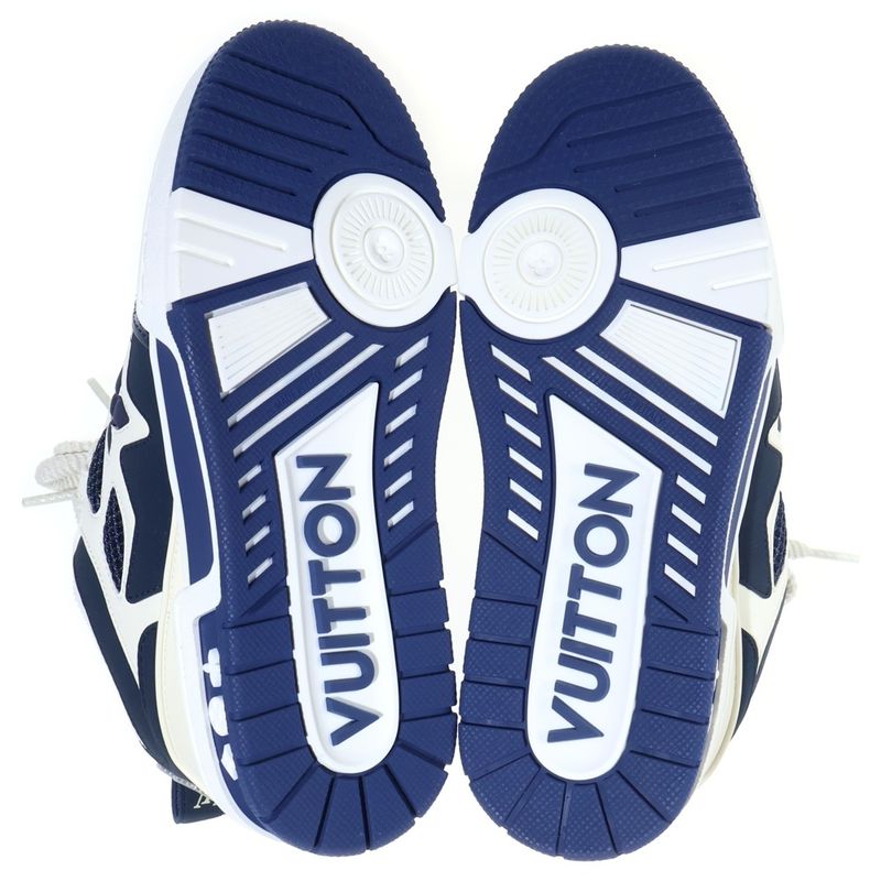 Louis Vuitton LV Skateline Mesh Contrast Low Cut Sneakers Navy White Navywhite