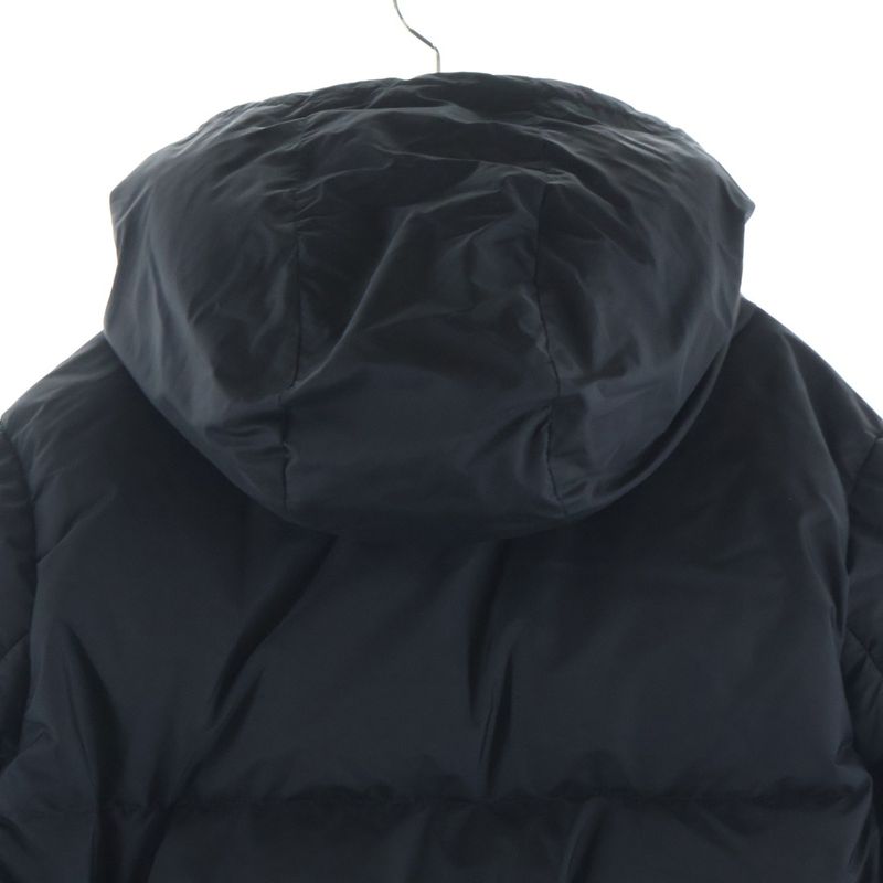 Moncler Montcla Logo Embroidery Down Jacket Black