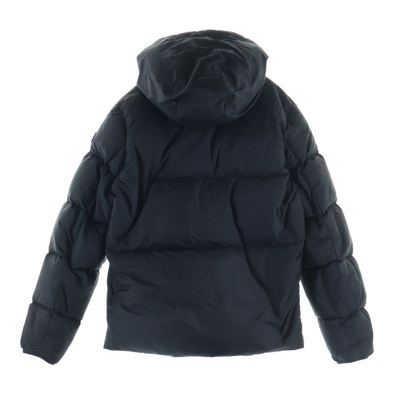 Moncler Montcla Logo Embroidery Down Jacket Black