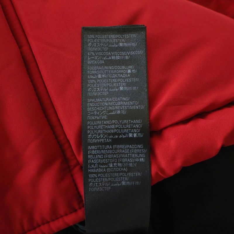 Balenciaga Campaign Logo Down Jacket Red