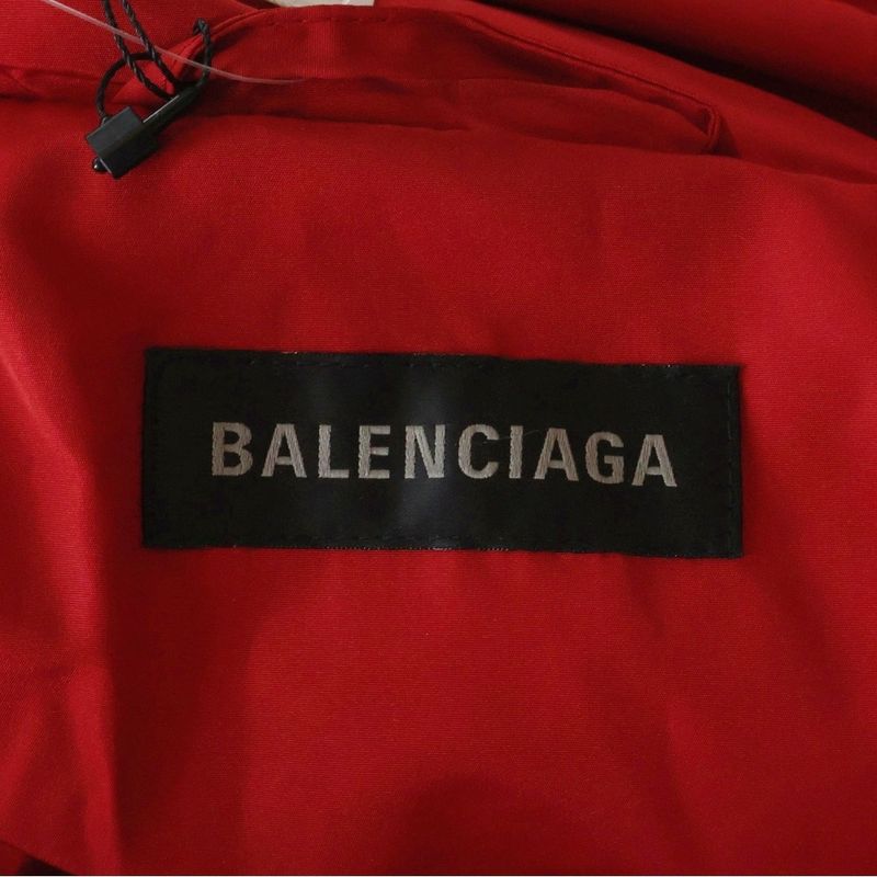Balenciaga Campaign Logo Down Jacket Red