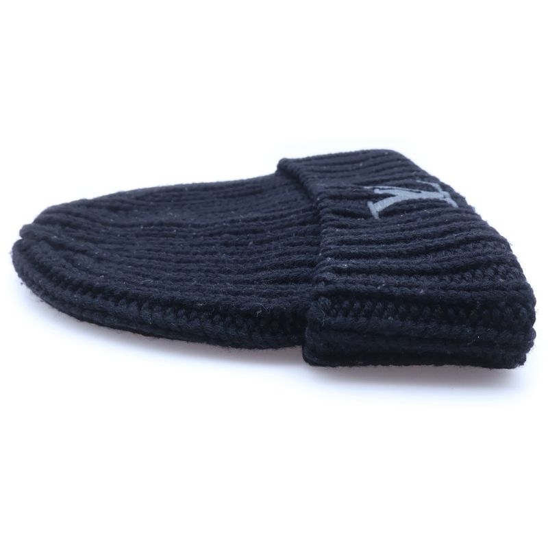 Louis Vuitton Only LV Beanie Knit Hat Black