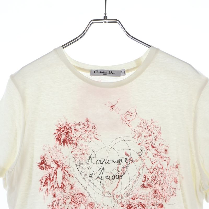Dior D-royaume D'amour Print T-Shirt White