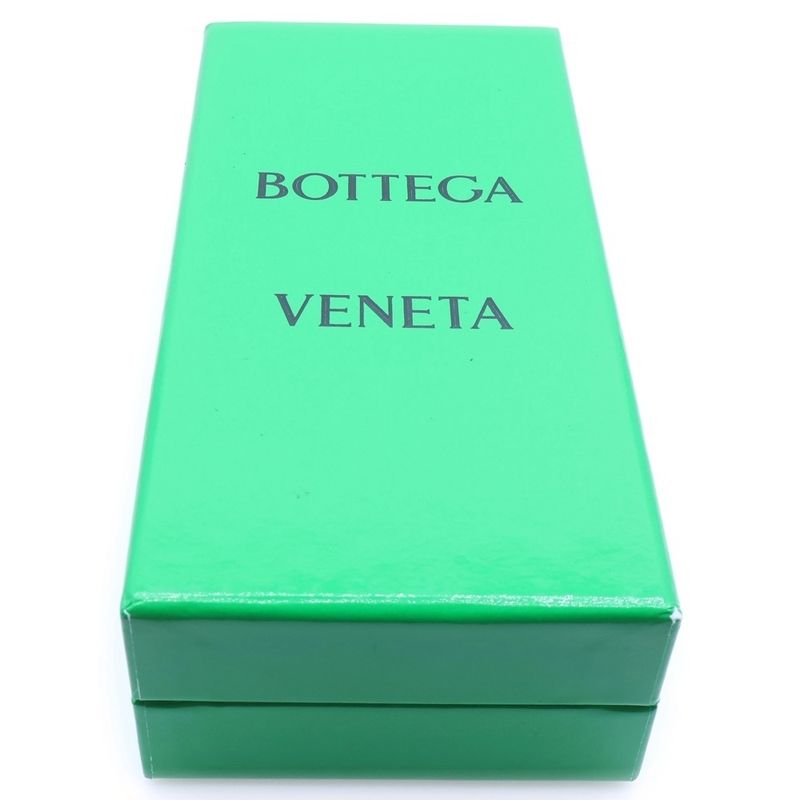 Bottega Veneta Patting Leather Card Case Red