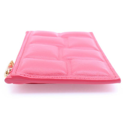 Bottega Veneta Patting Leather Card Case Red