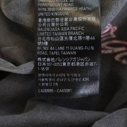 Balenciaga Tbilisi Oversized T-Shirt Distressed Print Short