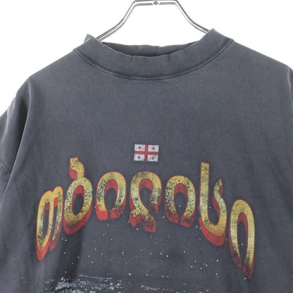 Balenciaga Tbilisi Oversized T-Shirt Distressed Print Short