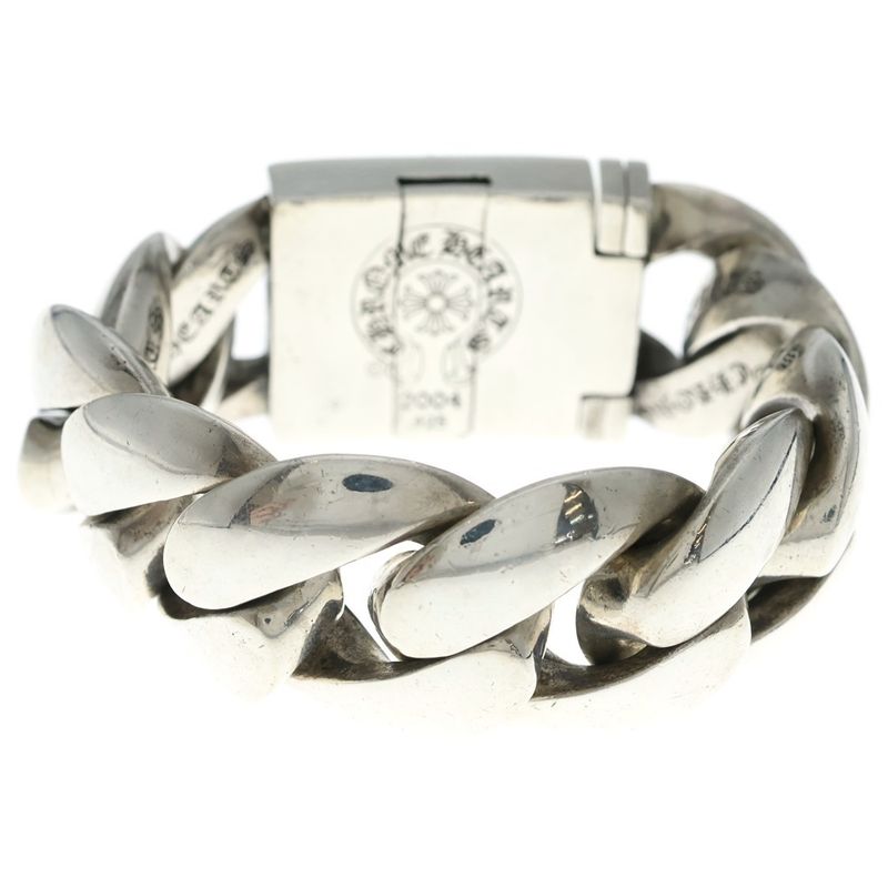 Chrome Hearts Classic XL CH Pls Plus Box Idbracelet Silver Bracelet
