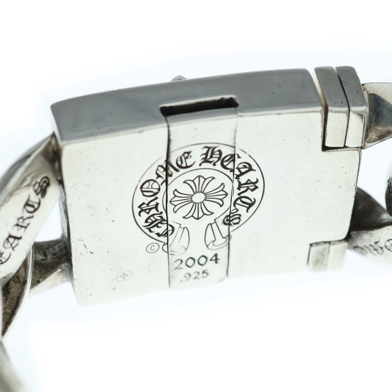 Chrome Hearts Classic XL CH Pls Plus Box Idbracelet Silver Bracelet