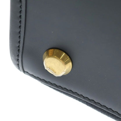 Balenciaga Leather Canvas Logo Print Tote Black