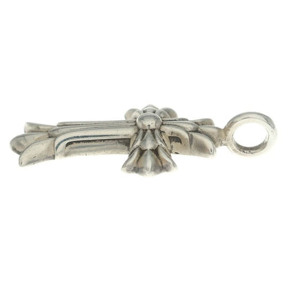 Chrome Hearts Dbl CH Crs Double Cross Charm Pendant Top Silver