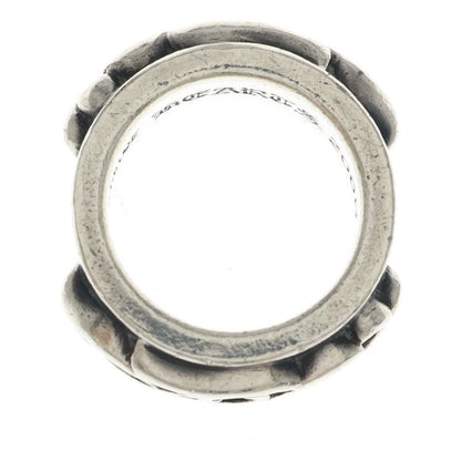 Chrome Hearts Dbl Narrow Vine Band Double Ring Silver