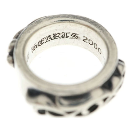 Chrome Hearts Dbl Narrow Vine Band Double Ring Silver