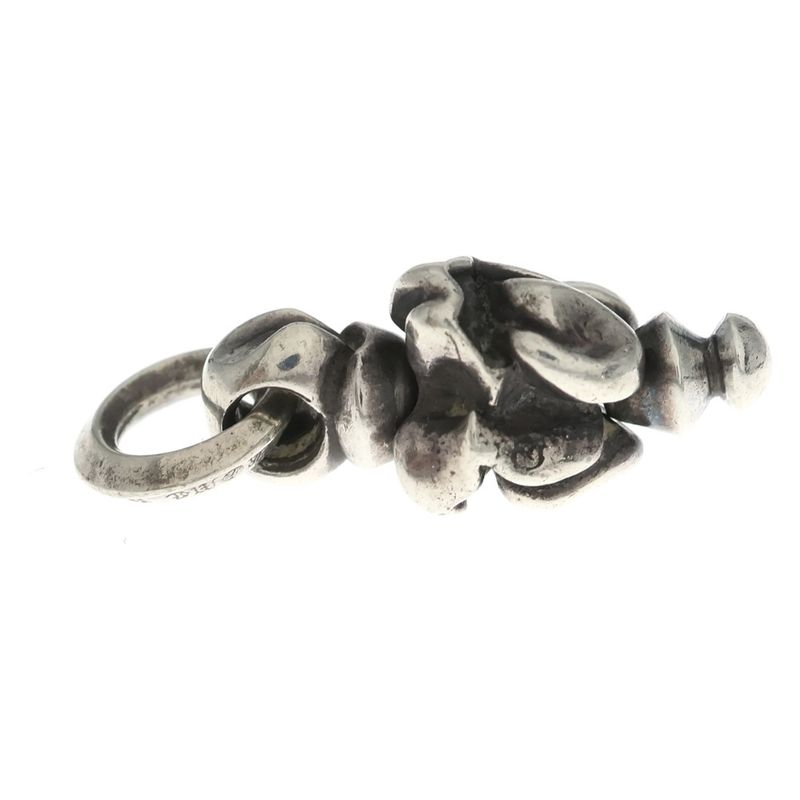 Chrome Hearts LT Swivel Lip and Tongue Charm Necklace Top Silver