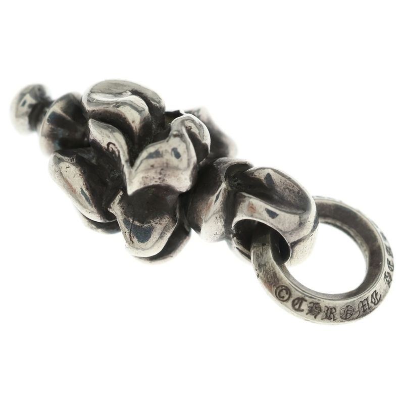Chrome Hearts LT Swivel Lip and Tongue Charm Necklace Top Silver