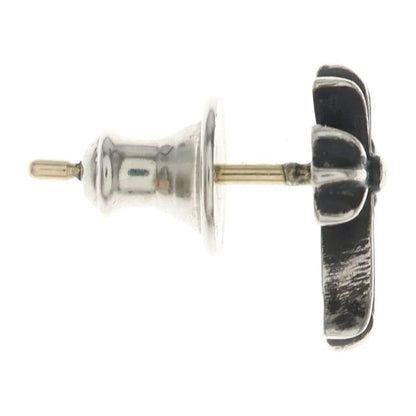 Chrome Hearts CH Crss 2 Fat Crossfat Stud Earrings Silver