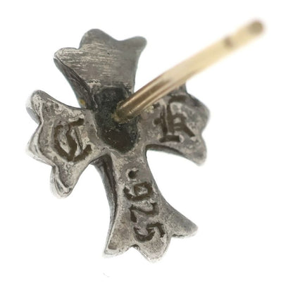 Chrome Hearts No2 CH Crs Cross Stud Silver Earrings