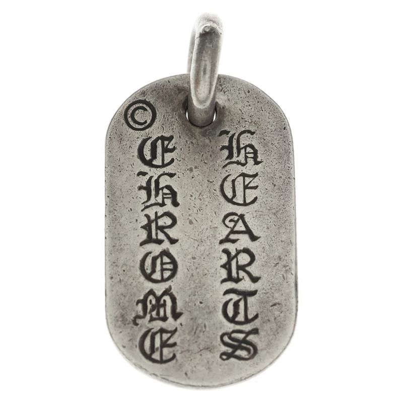 Chrome Hearts Raised Dogtag Dog Tag Nyc Limited Necklace Top Silver