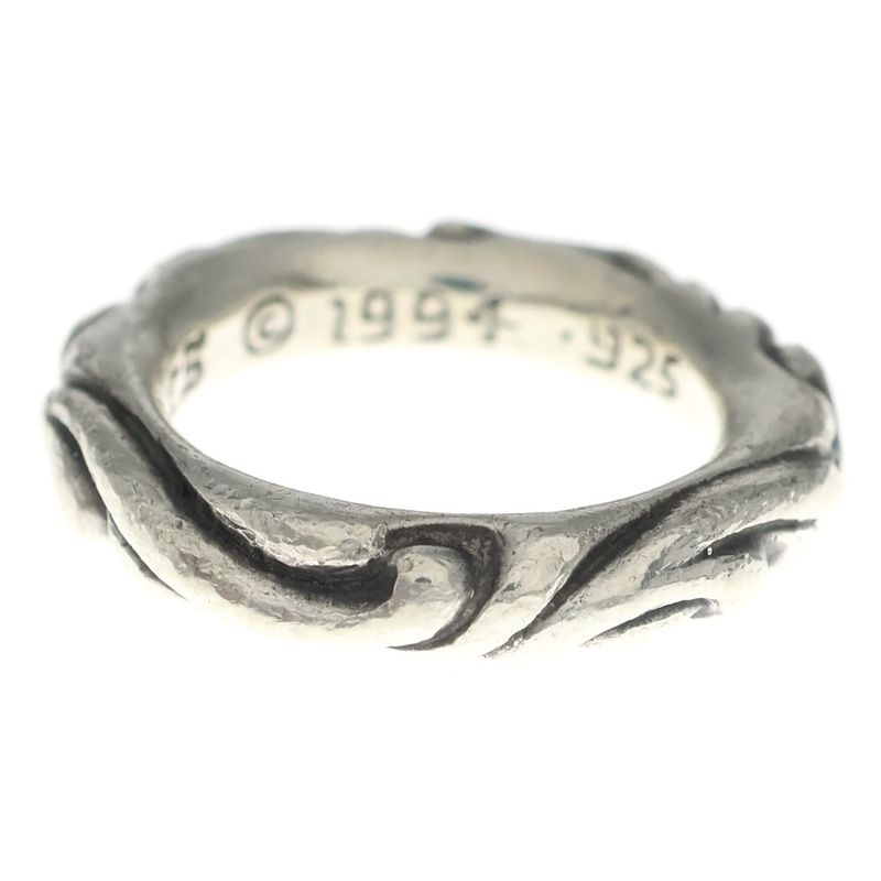 Chrome Hearts Scrl Band Scroll Ring Silver