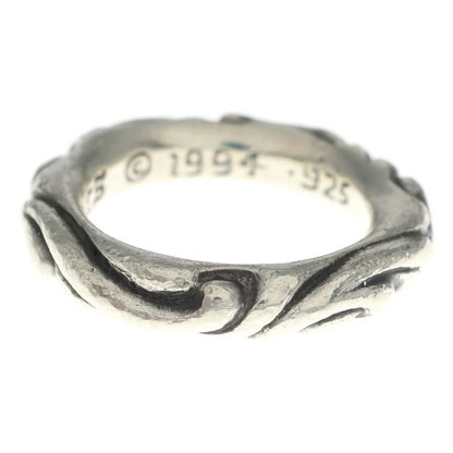 Chrome Hearts Scrl Band Scroll Ring Silver