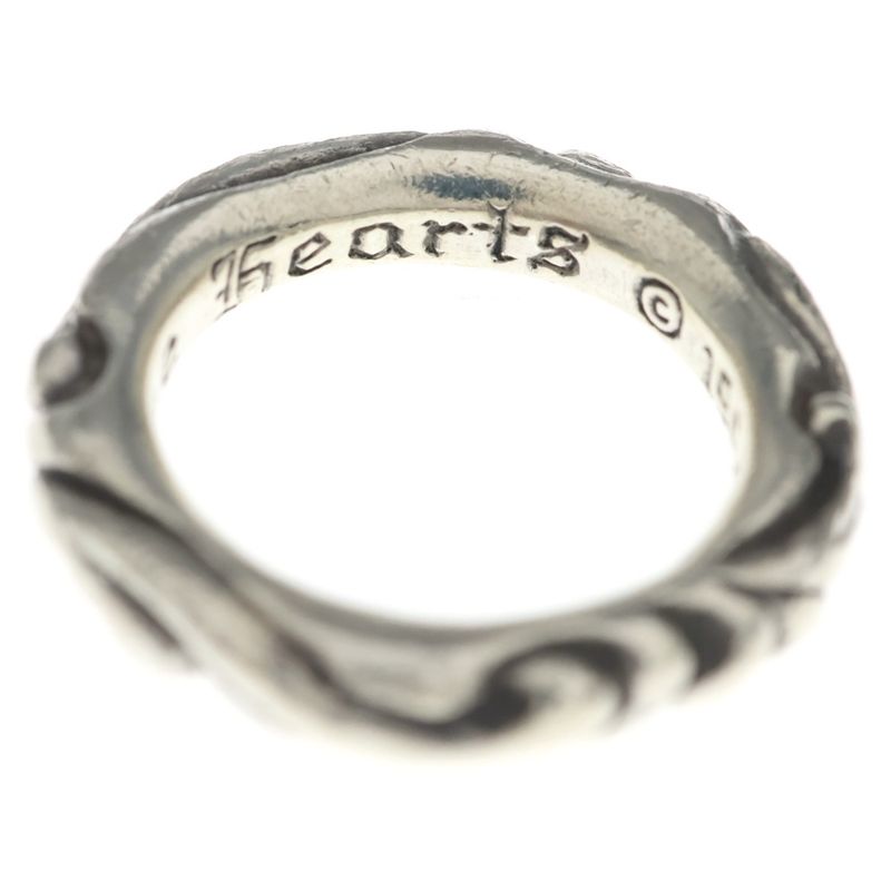 Chrome Hearts Scrl Band Scroll Ring Silver
