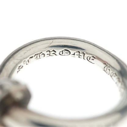 Chrome Hearts Nail Crsball Cross Ball Ring Silver